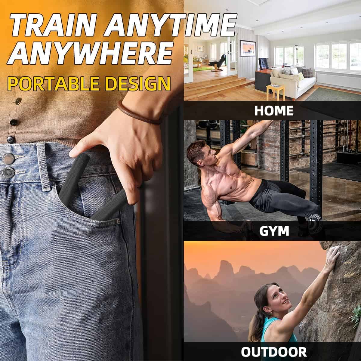 Heavy-Duty Grip Strength Trainer 6-Pack – Adjustable Hand Grip Strengthener Set (50-300 lbs) FitCore Supply