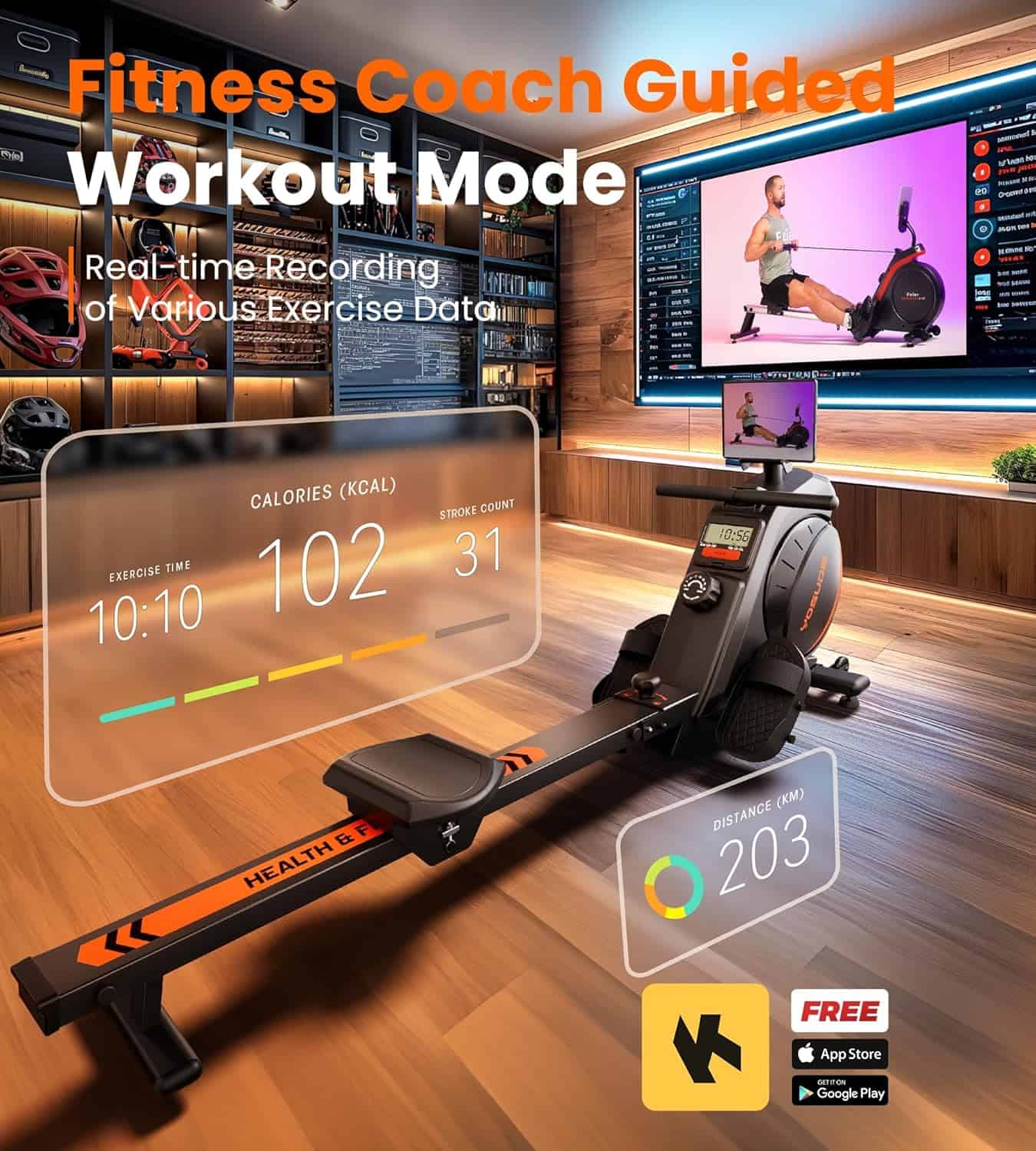 YOSUDA Magnetic Rowing Machine