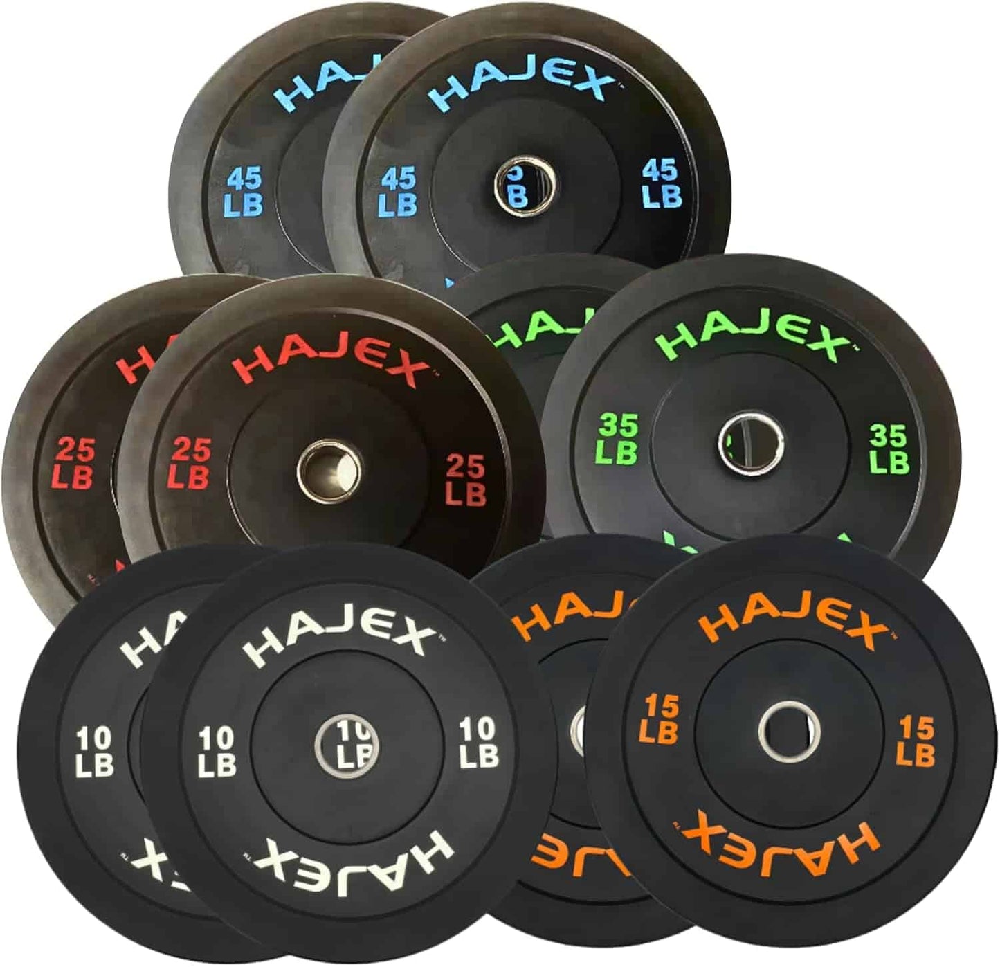 HAJEX Weight Plates Sets – Olympic & Standard Plates | Cast Iron, PVC, Rubber Options for Home & Commercial Gyms HAJEX