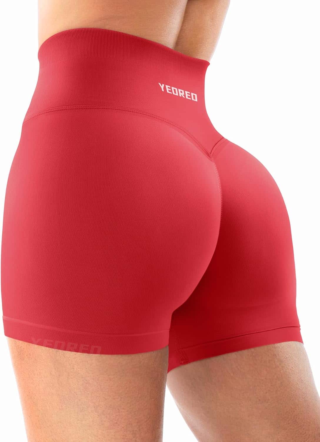 YEOREO Women’s Workout Shorts – Butt Lifting 4.5" Seamless Hidden Scrunch High Waist Biker Shorts with Tummy Control YEOREO