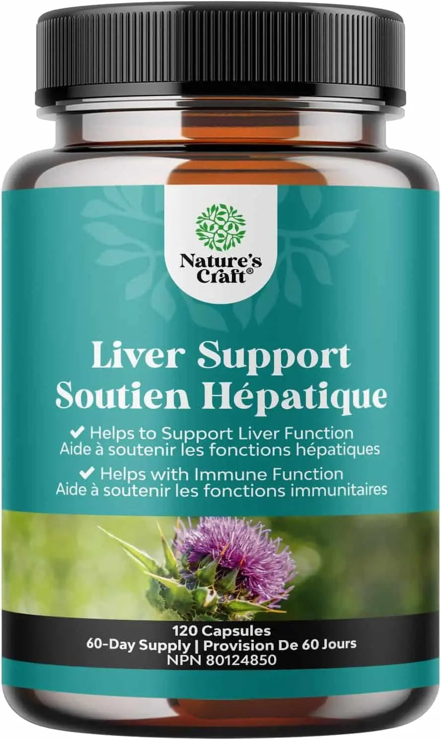 Milk Thistle Liver Cleanse & Detox Supplement – Herbal Blend with Dandelion, Beetroot & Artichoke – 60/90/120 Capsules