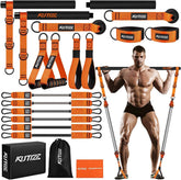 KUTIZE Heavy Duty Pilates Bar Kit – 270 lbs Resistance Bands for Strength & Full Body Training