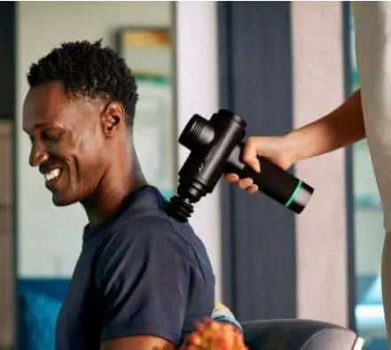Hyperice Hypervolt 2 – Quiet Glide Percussion Massage Gun | 3 Speeds, 5 Head Attachments, Bluetooth App Integration FitCore Supply