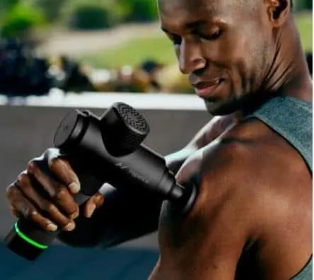 Hyperice Hypervolt 2 – Quiet Glide Percussion Massage Gun | 3 Speeds, 5 Head Attachments, Bluetooth App Integration FitCore Supply