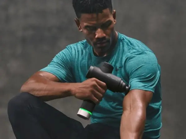 Hyperice Hypervolt 2 – Quiet Glide Percussion Massage Gun | 3 Speeds, 5 Head Attachments, Bluetooth App Integration FitCore Supply