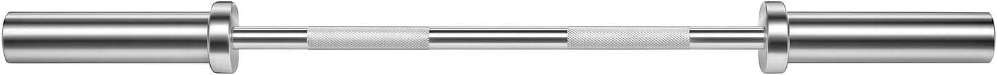 Metal barbell on a white background