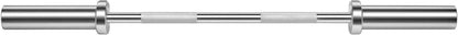 Metal barbell on a white background