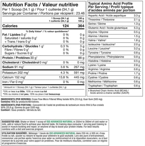 Proline Iso Advanced Whey Protein Isolate – Natural, Sugar-Free