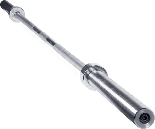 CAP Barbell Olympic 7 ft Bar – 44 lb Alloy Steel Barbell with 28mm Grip, Chrome Finish, Bronze Bushings – 500 lb Capacity, Powerlifting & Olympic Weightlifting Bar FitCore Supply