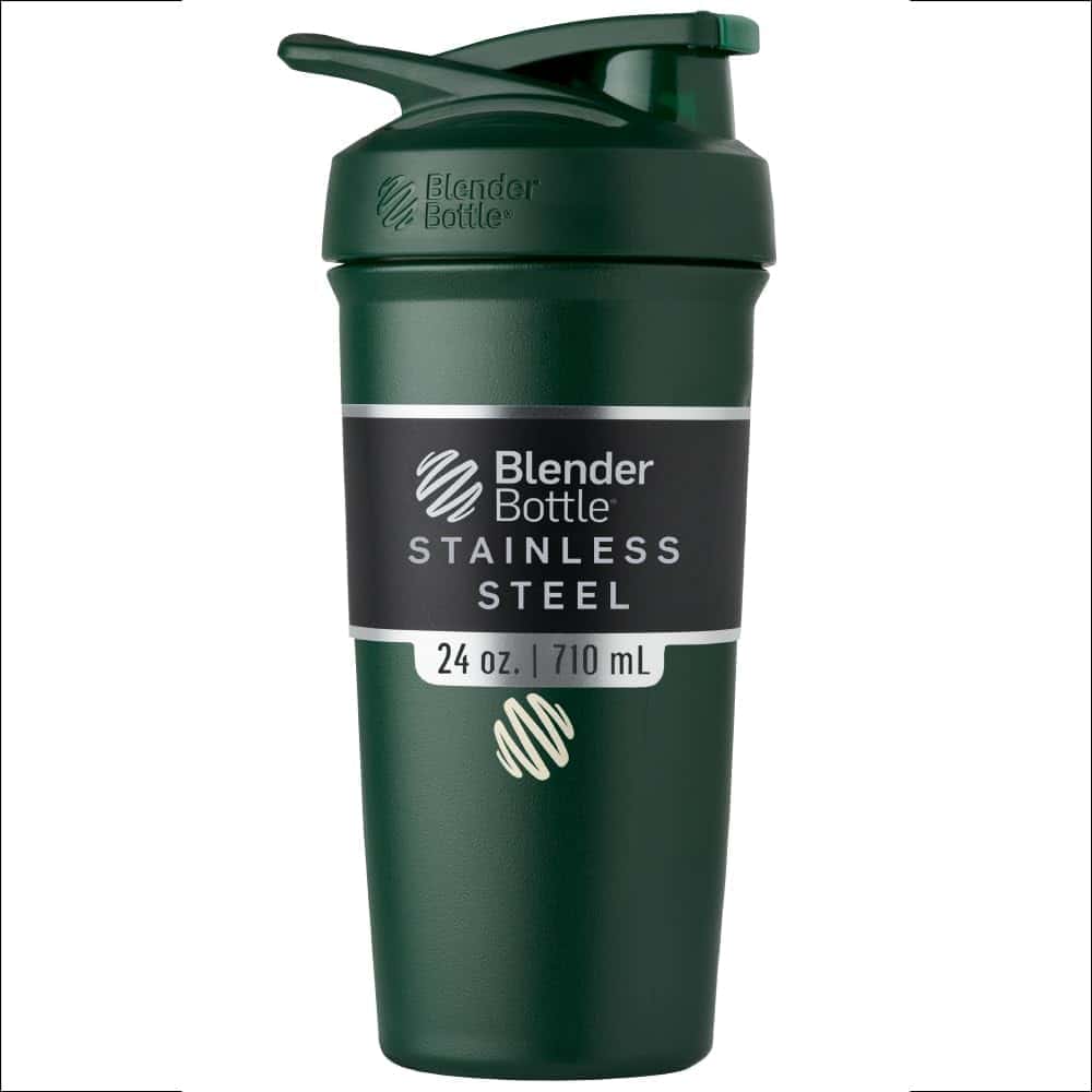 BlenderBottle Insulated Stainless Steel Shaker Bottle Forest