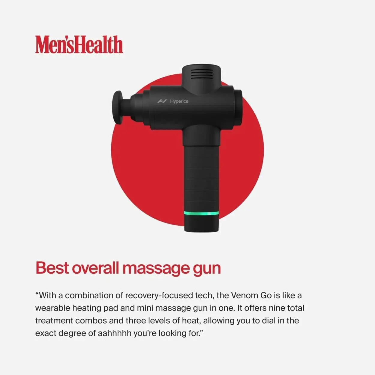 Hyperice Hypervolt 2 – Quiet Glide Percussion Massage Gun | 3 Speeds, 5 Head Attachments, Bluetooth App Integration FitCore Supply