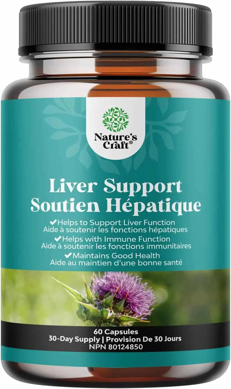 Milk Thistle Liver Cleanse & Detox Supplement – Herbal Blend with Dandelion, Beetroot & Artichoke – 60/90/120 Capsules