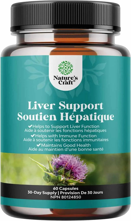 Milk Thistle Liver Cleanse & Detox Supplement – Herbal Blend with Dandelion, Beetroot & Artichoke – 60/90/120 Capsules