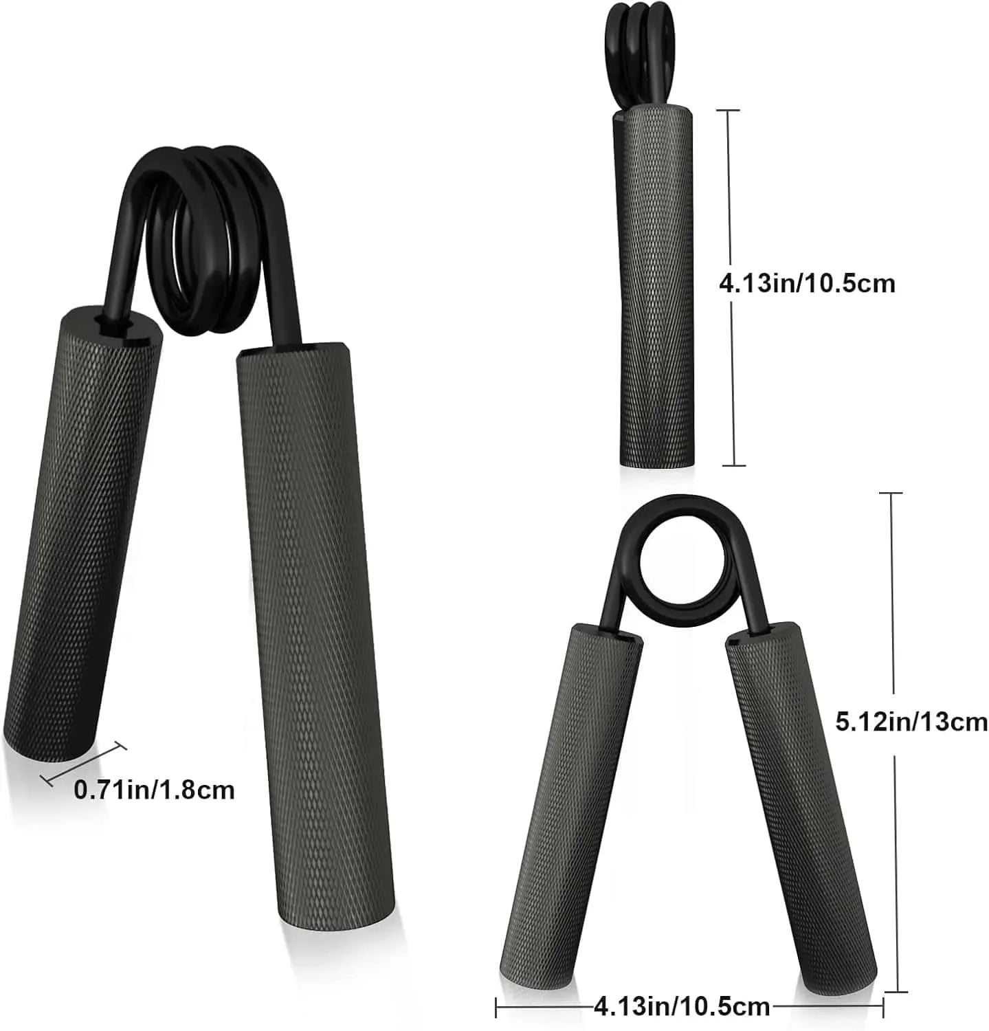 Heavy-Duty Grip Strength Trainer 6-Pack – Adjustable Hand Grip Strengthener Set (50-300 lbs) FitCore Supply