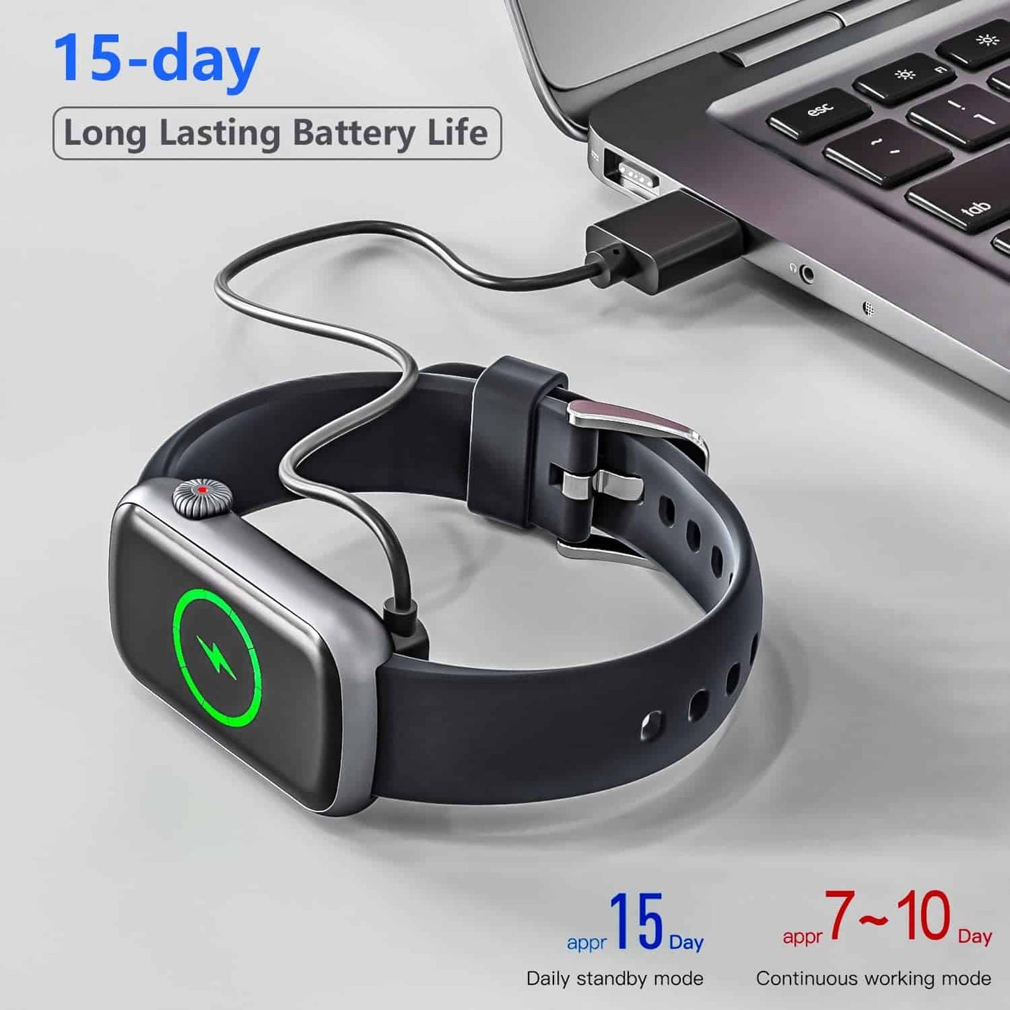 FITVII Slim Fitness Tracker with Blood Oxygen, Blood Pressure, Heart Rate & Sleep Tracking – Waterproof Smart Watch with Step Counter for Women & Men - FitCore Supply