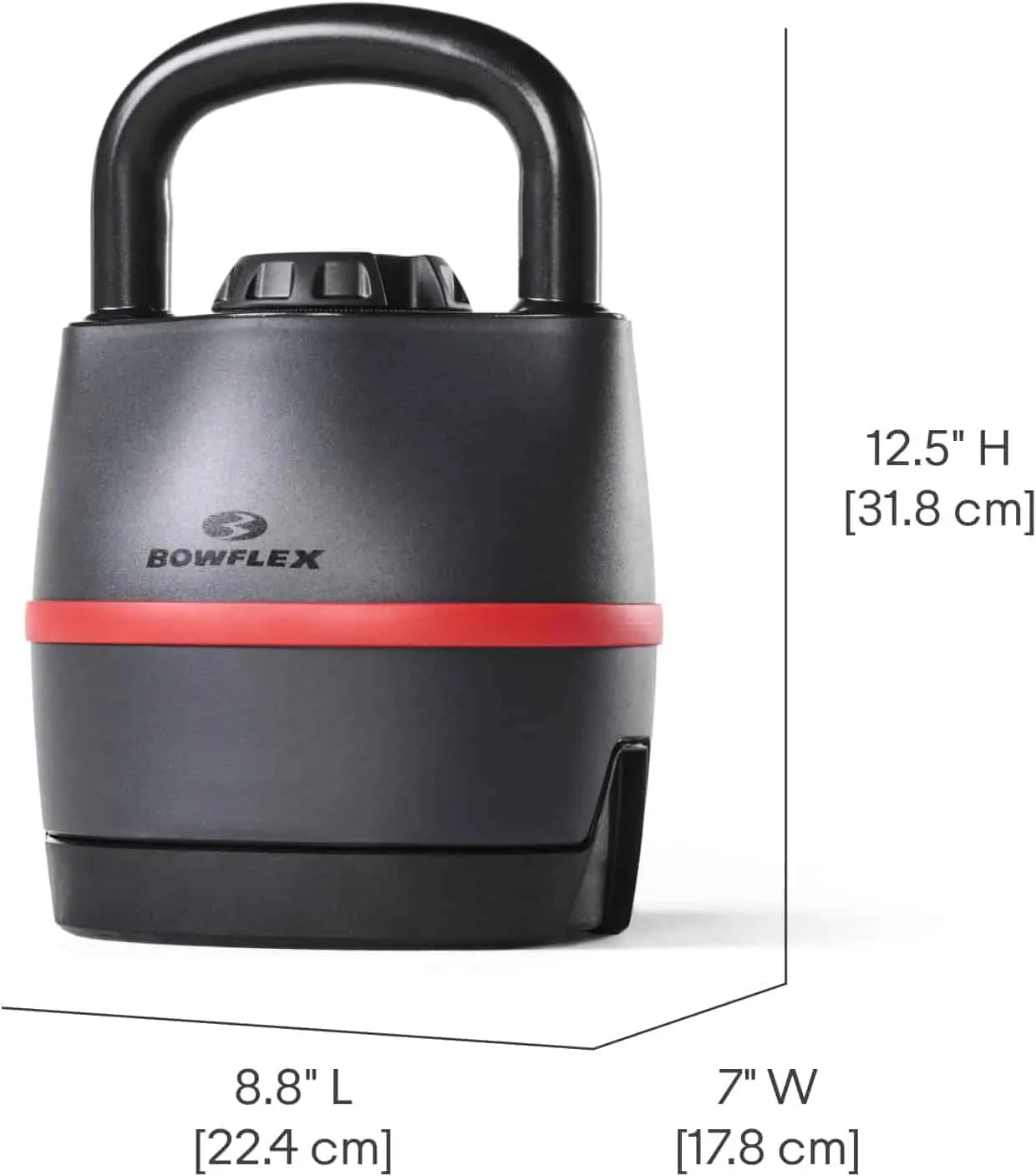 Bowflex SelectTech 840 Adjustable Kettlebell | 8–40 lbs | Replaces 6 Kettlebells | Ergonomic Handle Bowflex