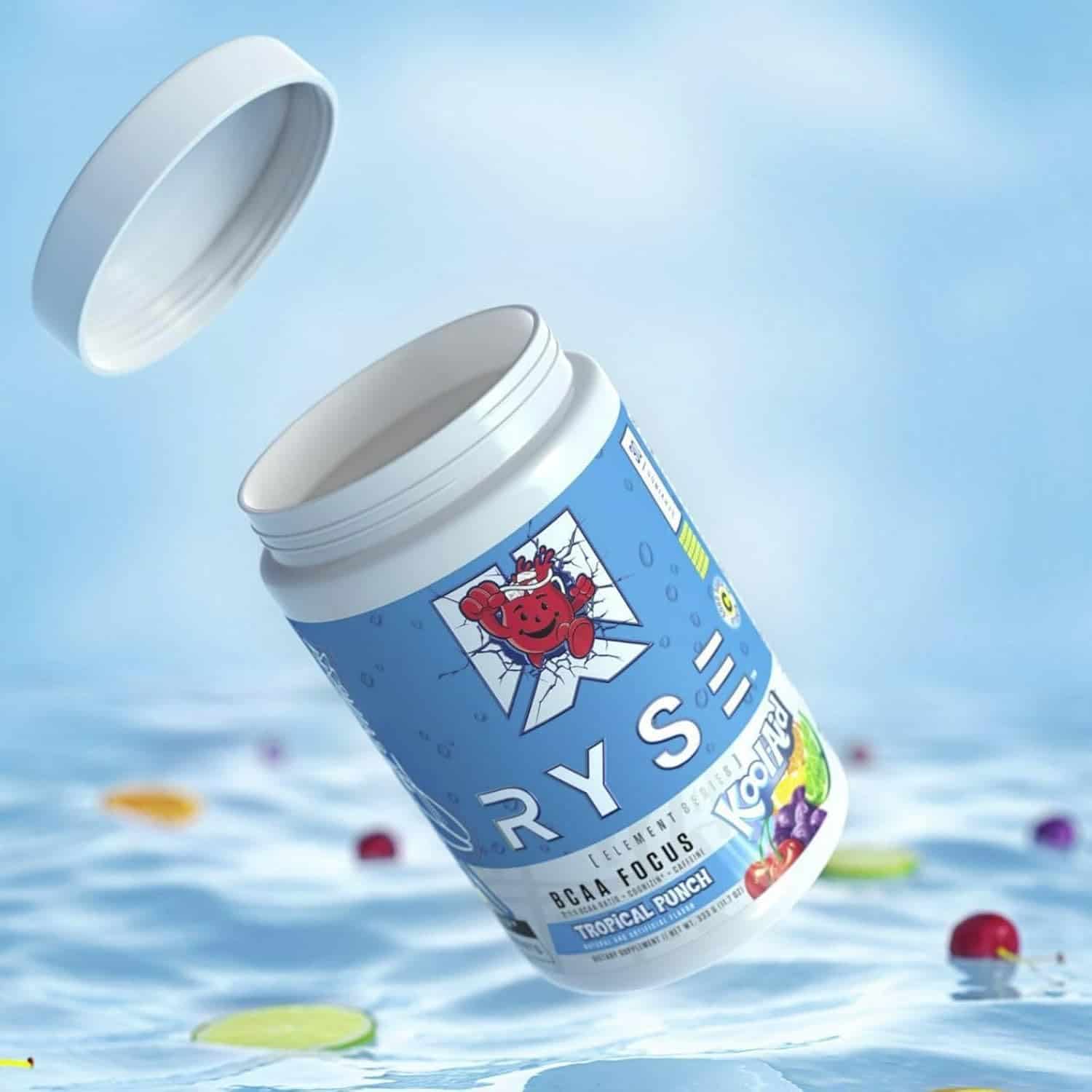 RYSE Element Series BCAA Focus | Tropical Punch | 333g | 5g BCAAs + Natural Caffeine + Cognizin® for Energy, Focus & Recovery