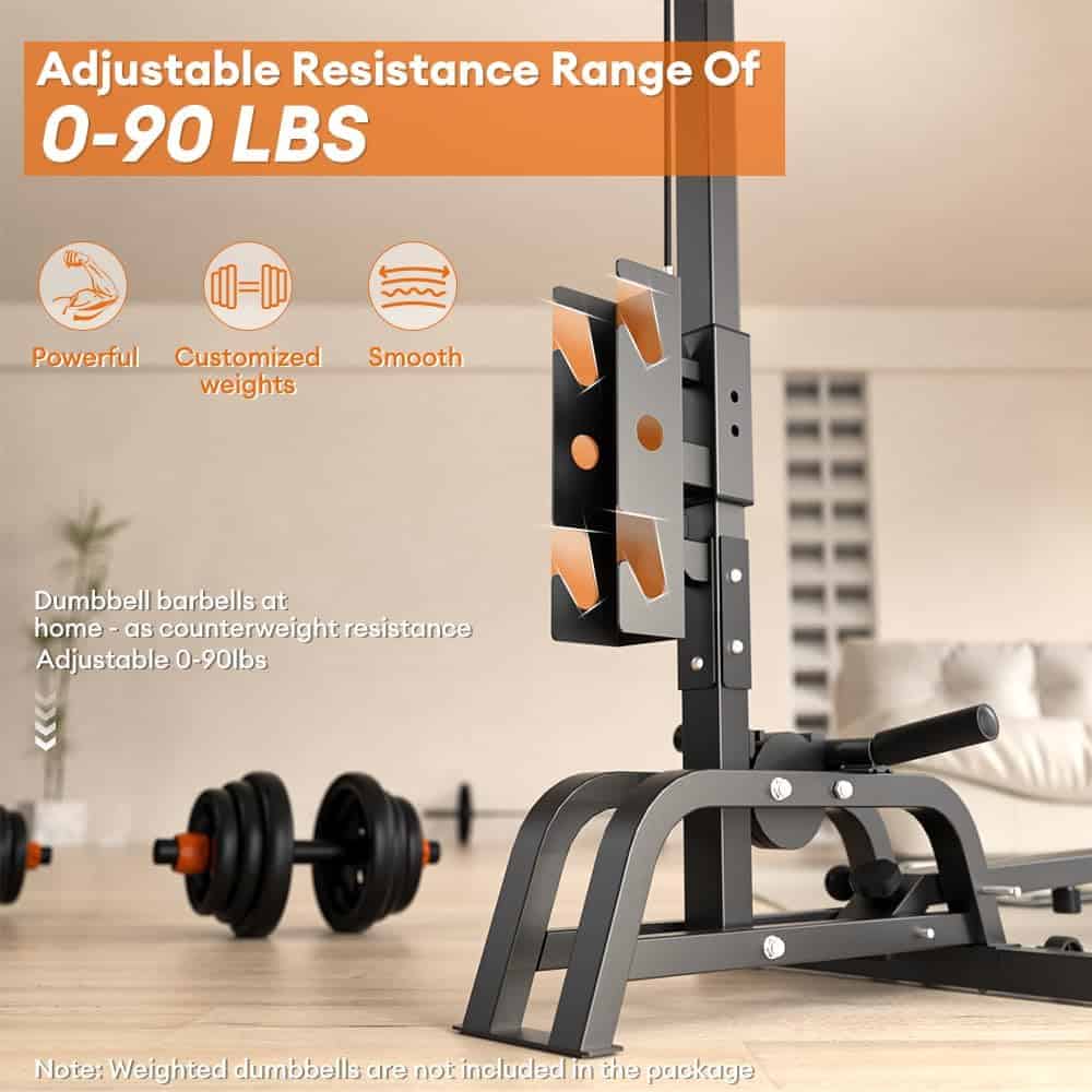 ONETWOFIT 2-in-1 Rowing Machine with LAT Pull Down – Compact, Foldable Rowing Machine for Home Gym, 300 lbs Capacity ONETWOFIT