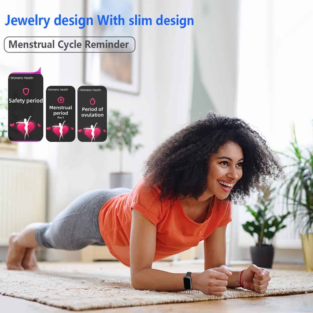 FITVII Slim Fitness Tracker with Blood Oxygen, Blood Pressure, Heart Rate & Sleep Tracking – Waterproof Smart Watch with Step Counter for Women & Men - FitCore Supply