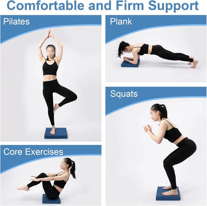 StrongTek Professional Balance Pad for Exercise – High-Density Foam Cushion for Balance Training, Physical Therapy, Yoga & Core Strength – Non-Slip, Water-Resistant Knee Pad (15.8" x 13" x 2") StrongTek