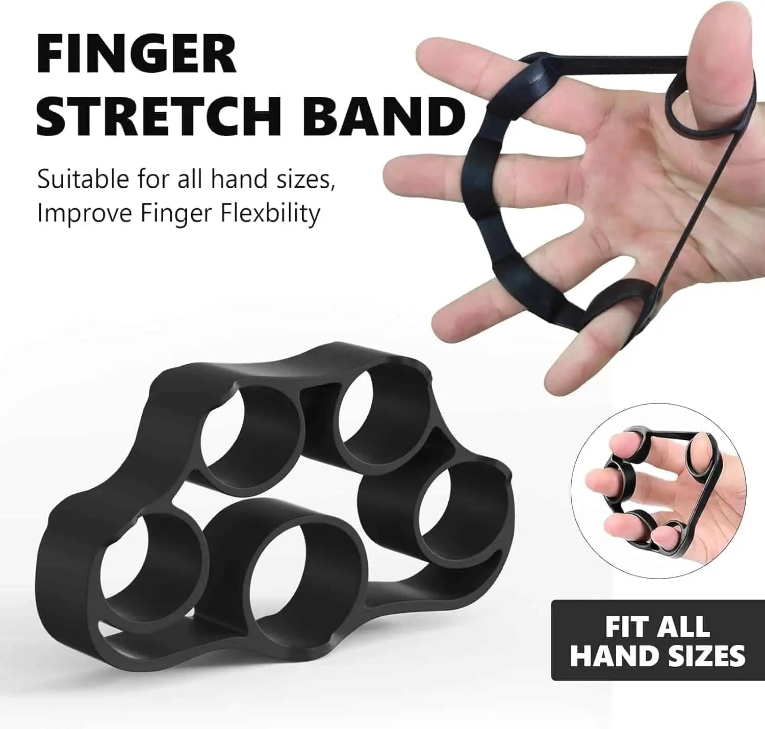 Hand Grip Strengthener Kit – 7-in-1 Adjustable Grip Strength Trainer, Forearm Workout & Finger Exerciser Set FitCore Supply