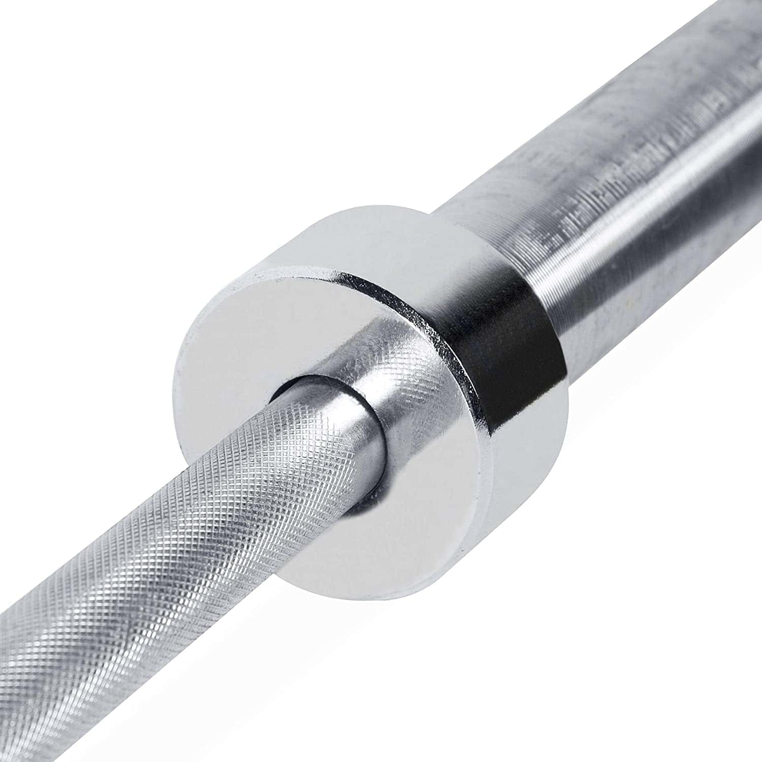 CAP Barbell Olympic 7 ft Bar – 44 lb Alloy Steel Barbell with 28mm Grip, Chrome Finish, Bronze Bushings – 500 lb Capacity, Powerlifting & Olympic Weightlifting Bar FitCore Supply