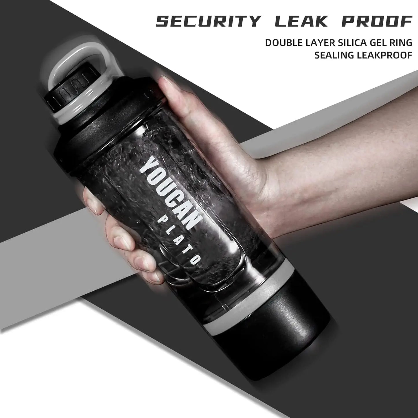 21oz Protein Shaker Bottle with Powder & Pill Storage | BPA-Free Tritan, Wire Whisk Ball – Leak-Proof & Travel Ready
