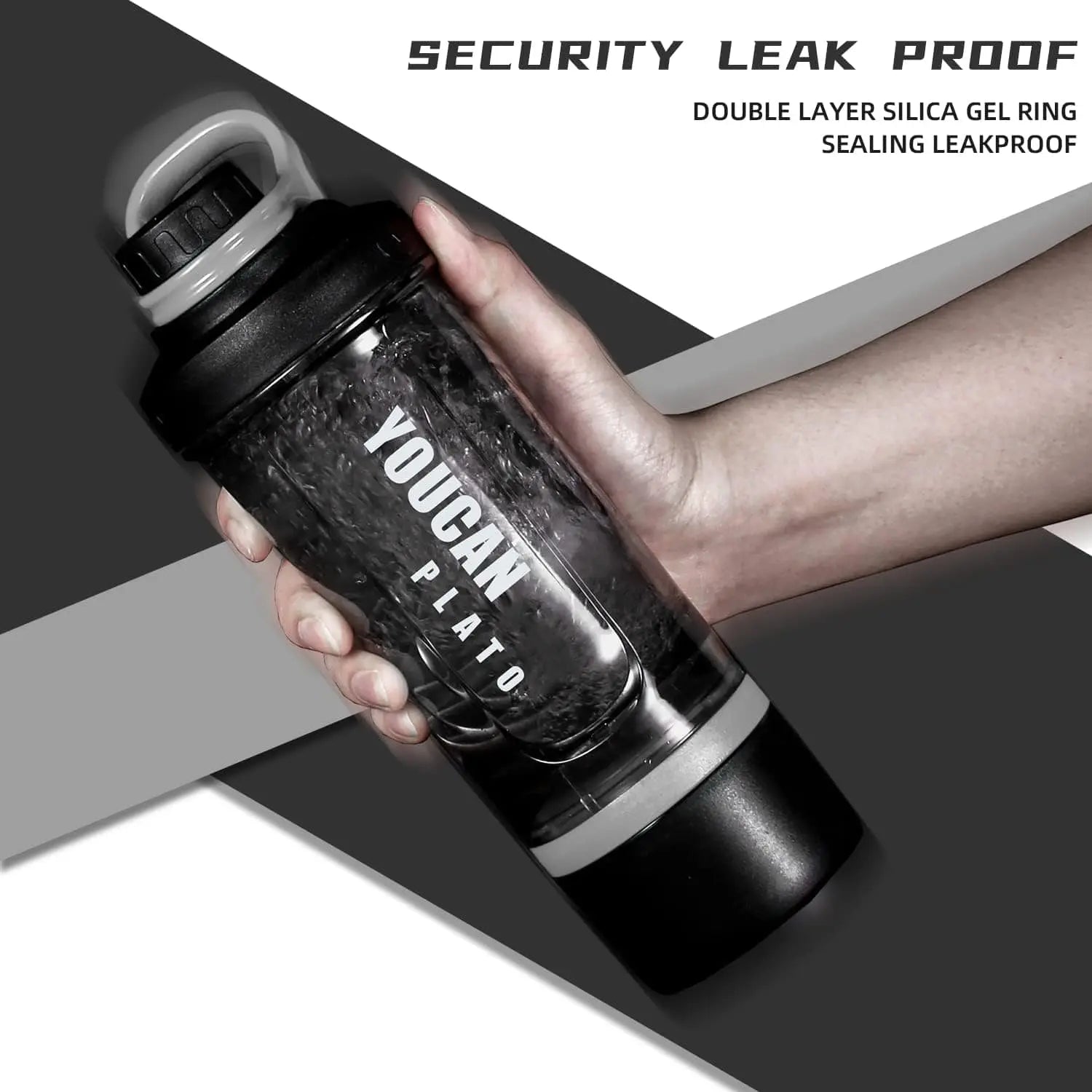 21oz Protein Shaker Bottle with Powder & Pill Storage | BPA-Free Tritan, Wire Whisk Ball – Leak-Proof & Travel Ready