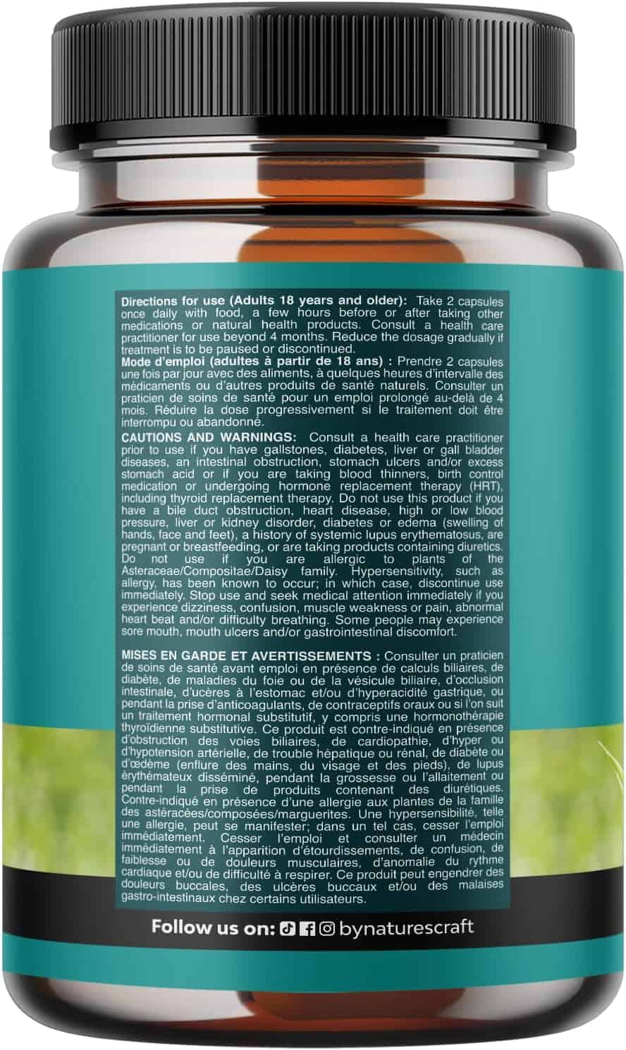 Milk Thistle Liver Cleanse & Detox Supplement – Herbal Blend with Dandelion, Beetroot & Artichoke – 60/90/120 Capsules