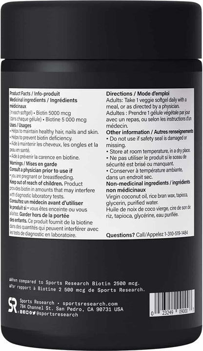 Back label of a supplement container with text and branding.