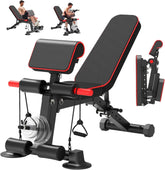 Adjustable Weight Bench – Foldable Incline/Decline Workout Bench, 500 lb Load Capacity