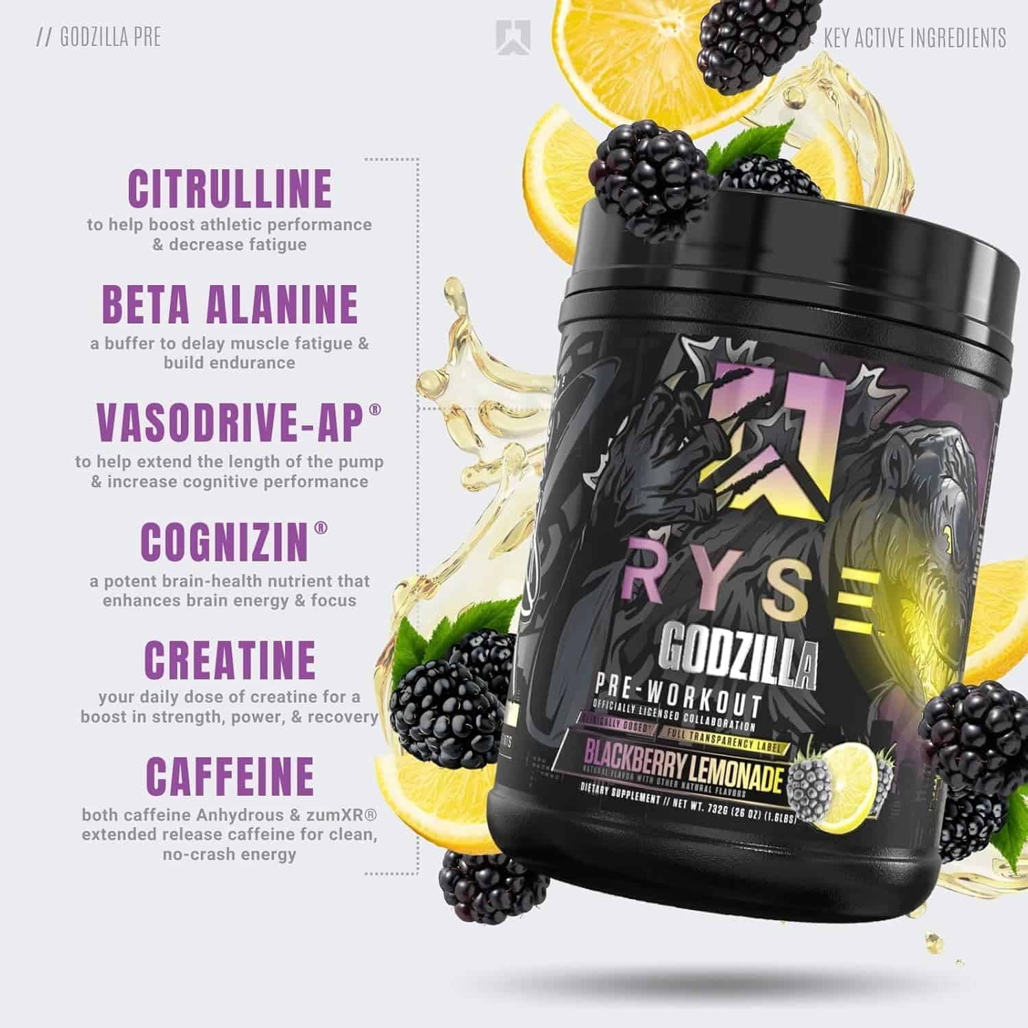 Signature Series Pre-Workout | Blackberry Lemonade & Passion Pineapple | 400mg Caffeine | 11g L-Citrulline | Energy, Pump & Focus | 40 Servings Generic