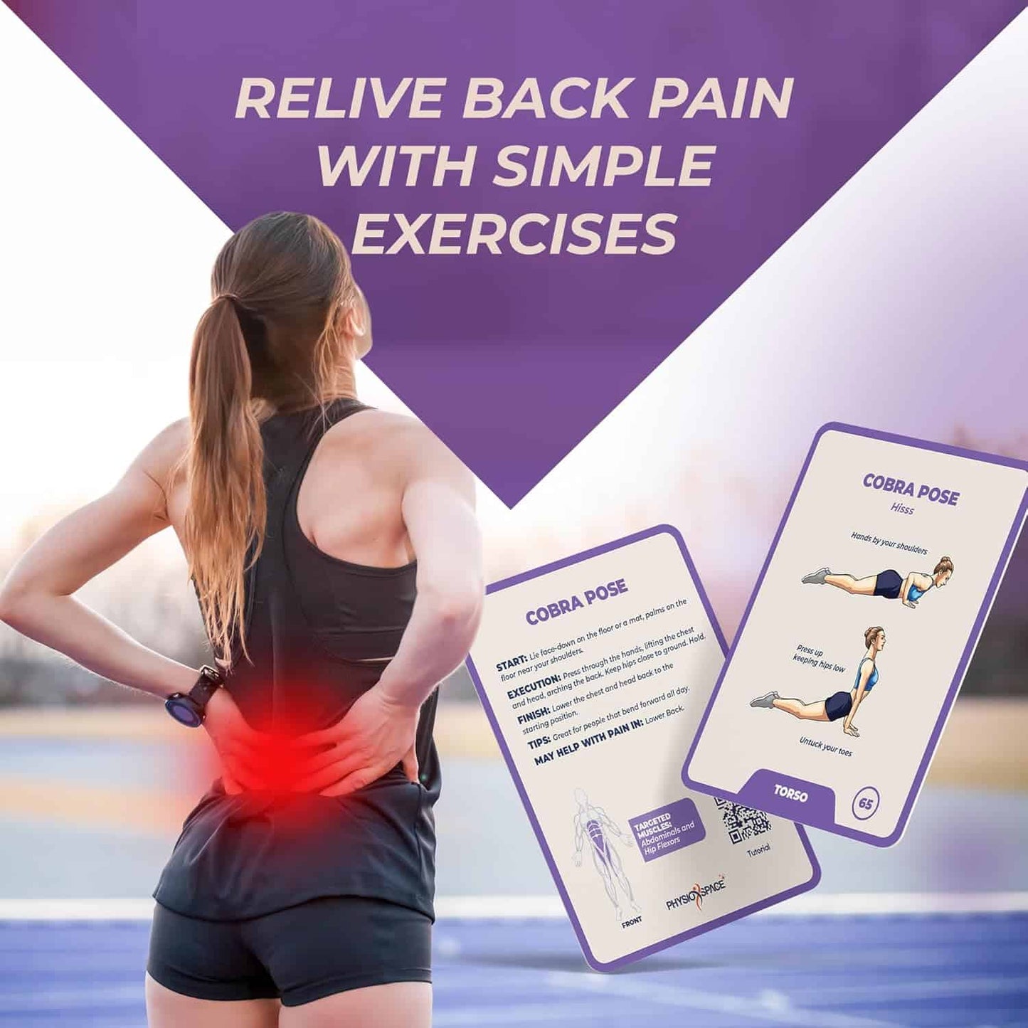 100 Stretching Exercise Flash Cards for Flexibility, Yoga, Pilates & Physical Therapy – Designed by a Physical Therapist PhysioSpace