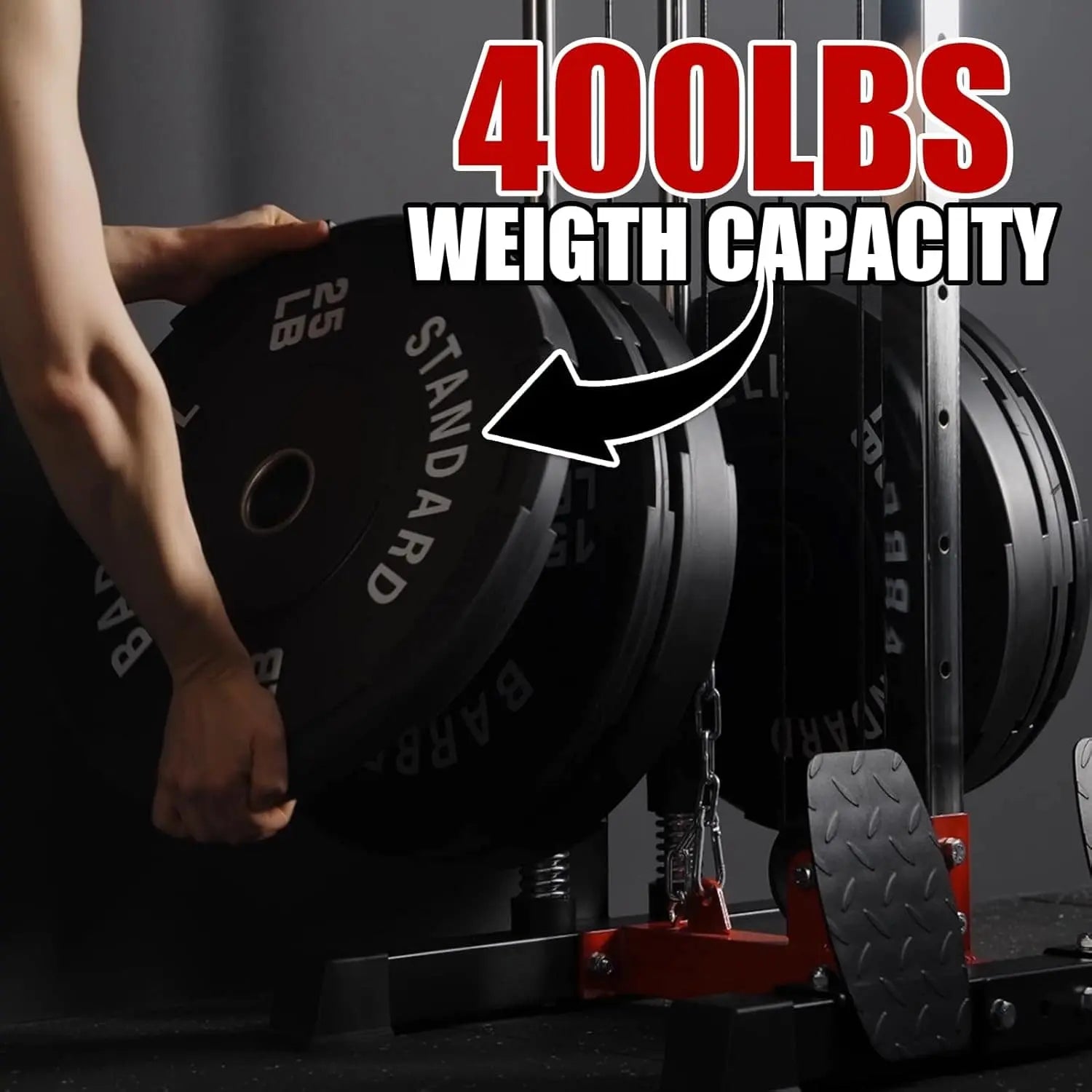ER KANG Wall Mount Cable Crossover Machine – Dual Adjustable Pulley System with 18 Positions, Space-Saving Home Gym Fitness Equipment – Includes Lat Bar, Tricep Rope & Cable Bar ER KANG