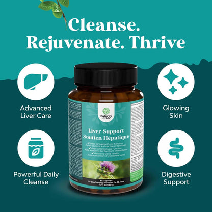 Milk Thistle Liver Cleanse & Detox Supplement – Herbal Blend with Dandelion, Beetroot & Artichoke – 60/90/120 Capsules