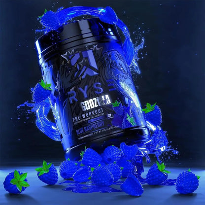 RYSE Godzilla Pre-Workout – Noel Deyzel Edition | 400mg Caffeine, Massive Pumps, Laser Focus, 40 Servings (Blue Raspberry or Passion Pineapple) RYSE Up