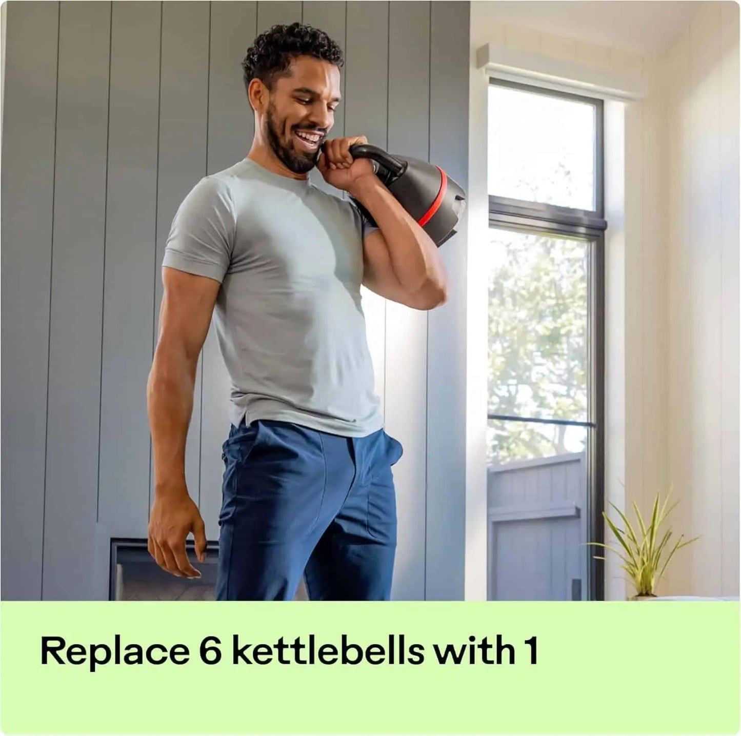 Bowflex SelectTech 840 Adjustable Kettlebell | 8–40 lbs | Replaces 6 Kettlebells | Ergonomic Handle Bowflex
