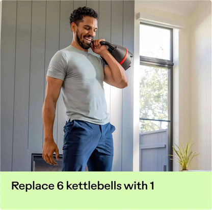 Bowflex SelectTech 840 Adjustable Kettlebell | 8–40 lbs | Replaces 6 Kettlebells | Ergonomic Handle Bowflex