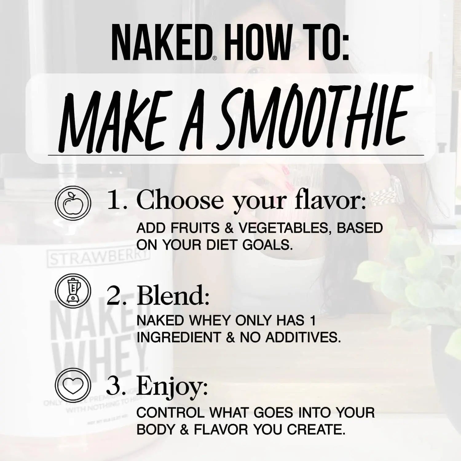 NAKED Whey Protein Powder – 100% Grass-Fed (2LB)