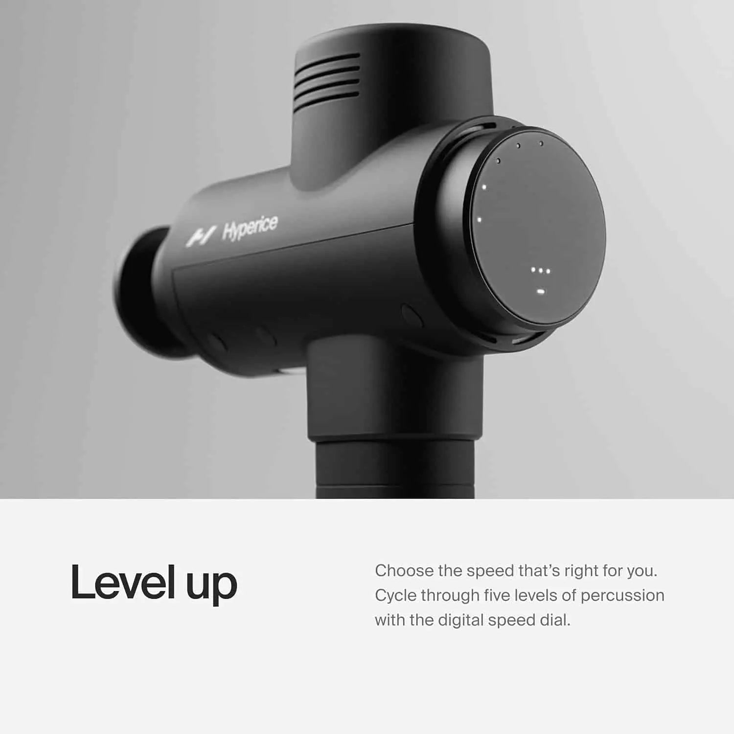 Hyperice Hypervolt 2 – Quiet Glide Percussion Massage Gun | 3 Speeds, 5 Head Attachments, Bluetooth App Integration FitCore Supply
