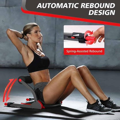 Smart – Ab Workout Equipment for Home Gym – Adjustable Resistance Ab Machine & Core Trainer – Full Body Sit-Up & Crunch Machine with Nutrition & Exercise Guide WONDER CORE
