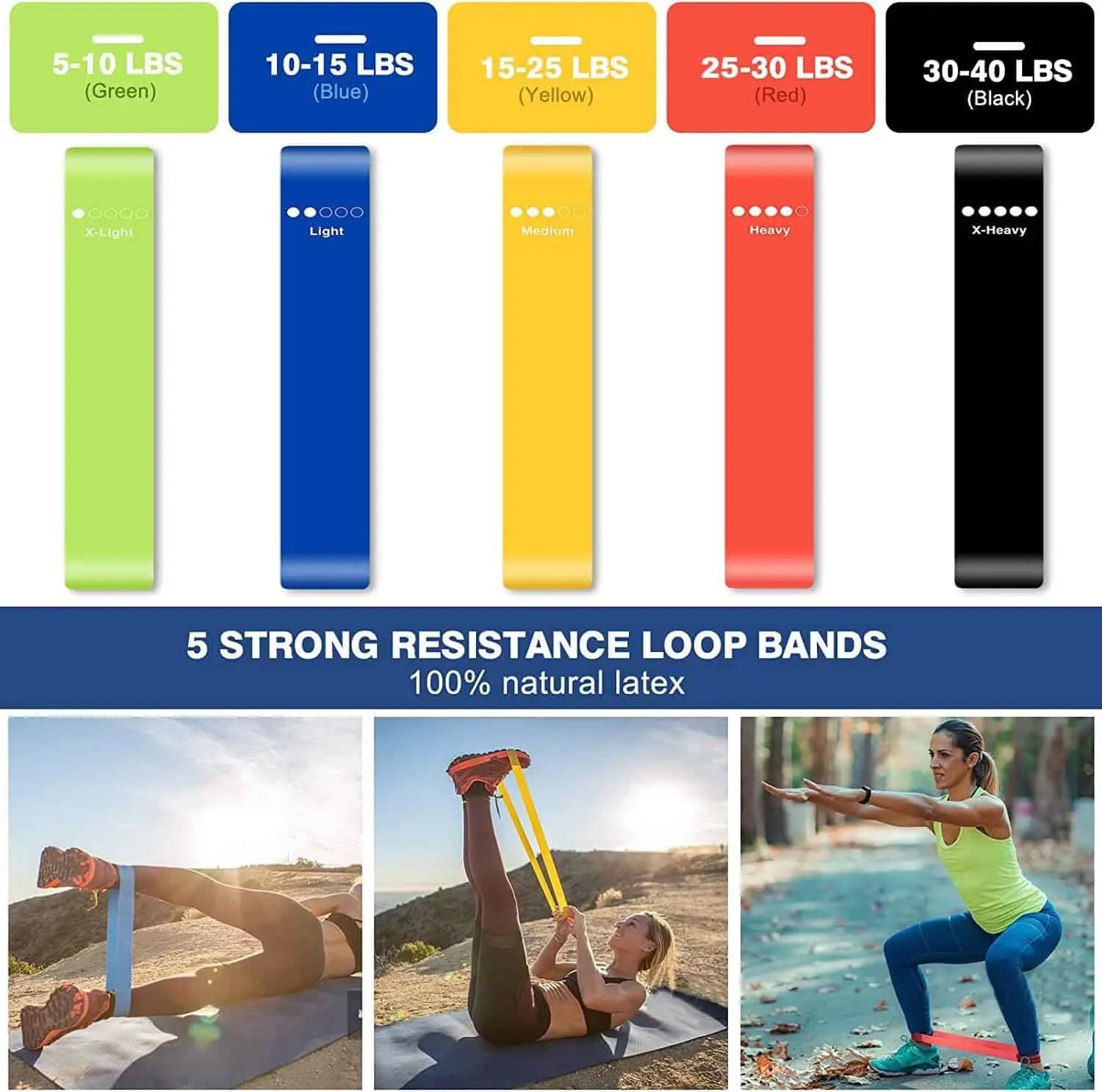 Sensyne 16PCS Resistance Bands Set – Full Body Home Workout Kit with 150 lbs Stackable Bands, Loops, Handles & More SENSYNE