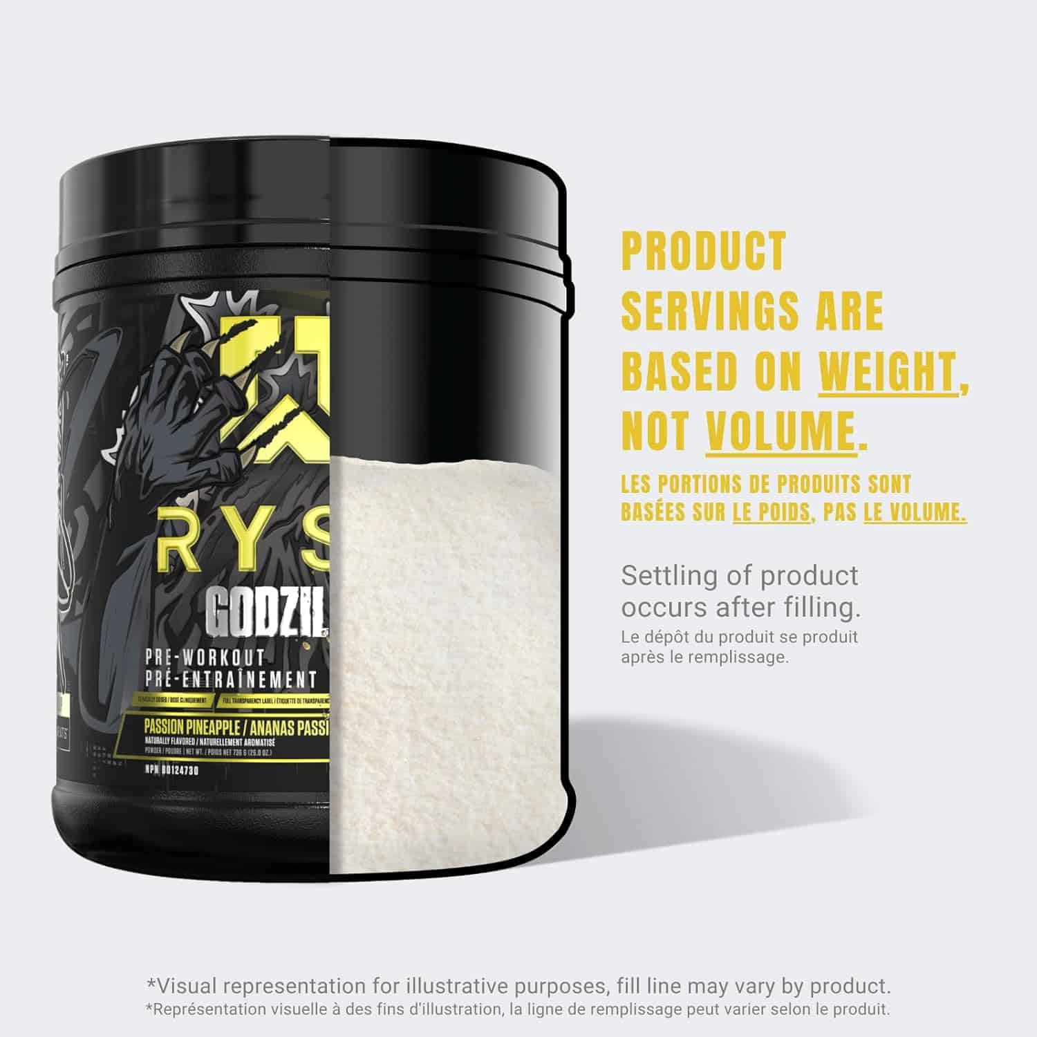 RYSE Godzilla Pre-Workout – Noel Deyzel Edition | 400mg Caffeine, Massive Pumps, Laser Focus, 40 Servings (Blue Raspberry or Passion Pineapple) RYSE Up