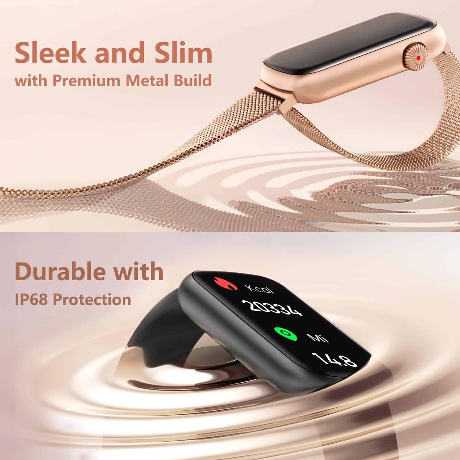 FITVII Slim Fitness Tracker with Blood Oxygen, Blood Pressure, Heart Rate & Sleep Tracking – Waterproof Smart Watch with Step Counter for Women & Men - FitCore Supply