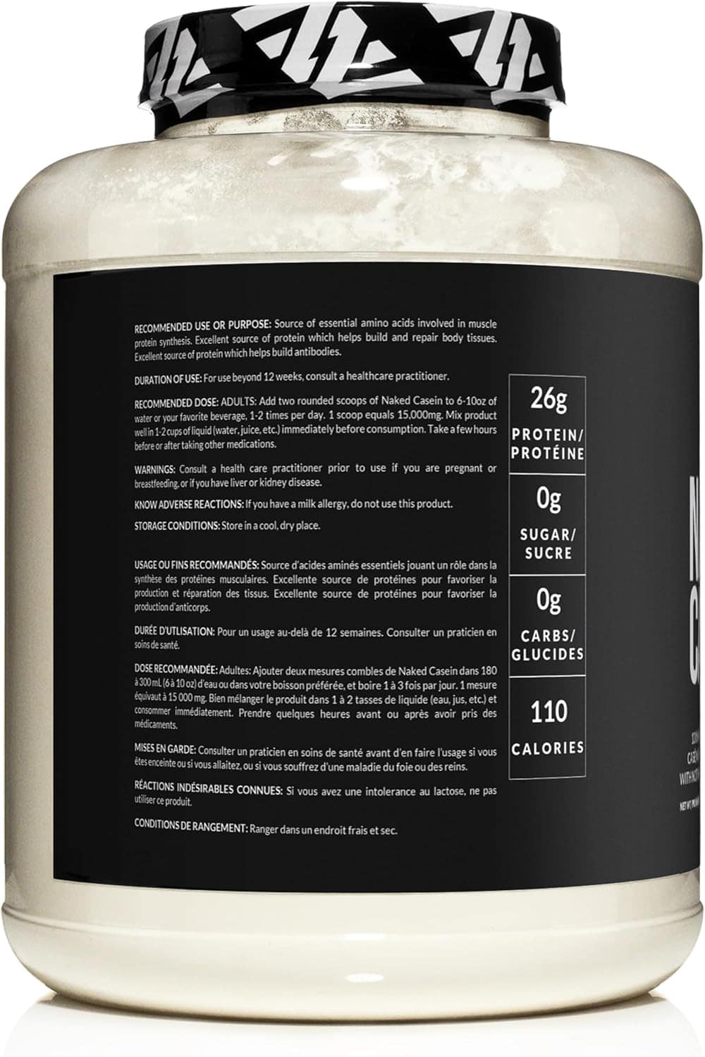 🥛 Naked Casein – 100% Micellar Casein Protein from US Farms NAKED