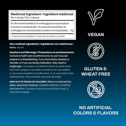 Pure Micronized Creatine Monohydrate – 100 Servings for Muscle Growth, Strength & Recovery