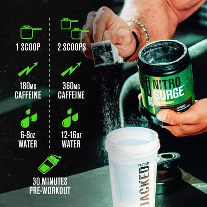 Nitrosurge Pre-Workout – Clean Energy, Intense Pumps & Focus