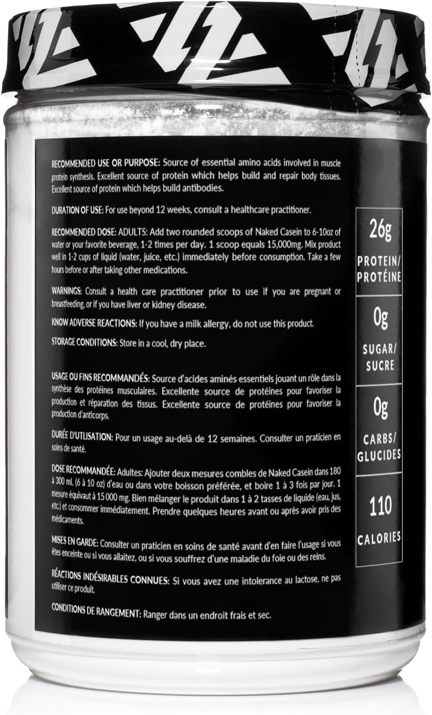 🥛 Naked Casein – 100% Micellar Casein Protein from US Farms NAKED