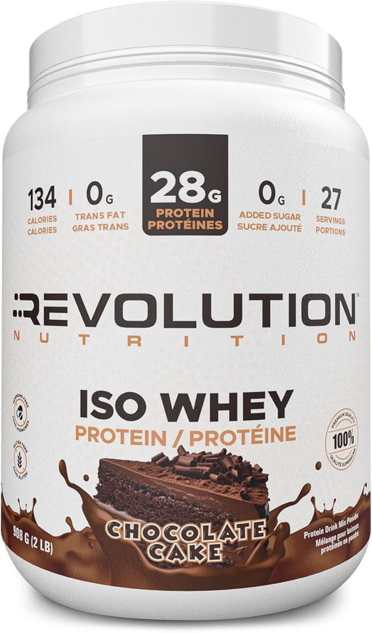 🍫 Revolution Iso Whey Protein Powder – Chocolate Cake, 28g Protein Revolution Nutrition