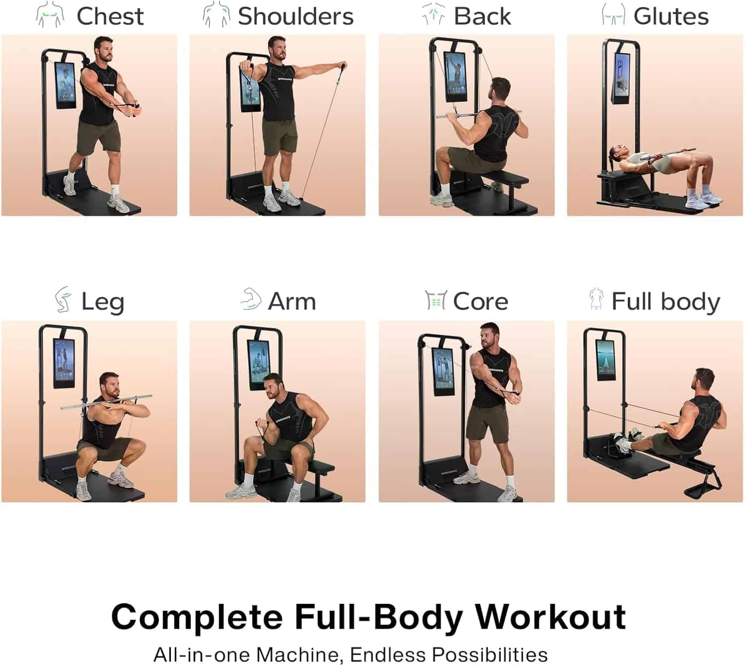 Speediance Gym Monster 2 – AI-Powered Smart Home Gym Machine | All-in-One Smith Machine, Cable System & Full-Body Workout Station with Bench & Virtual Trainer Speediance